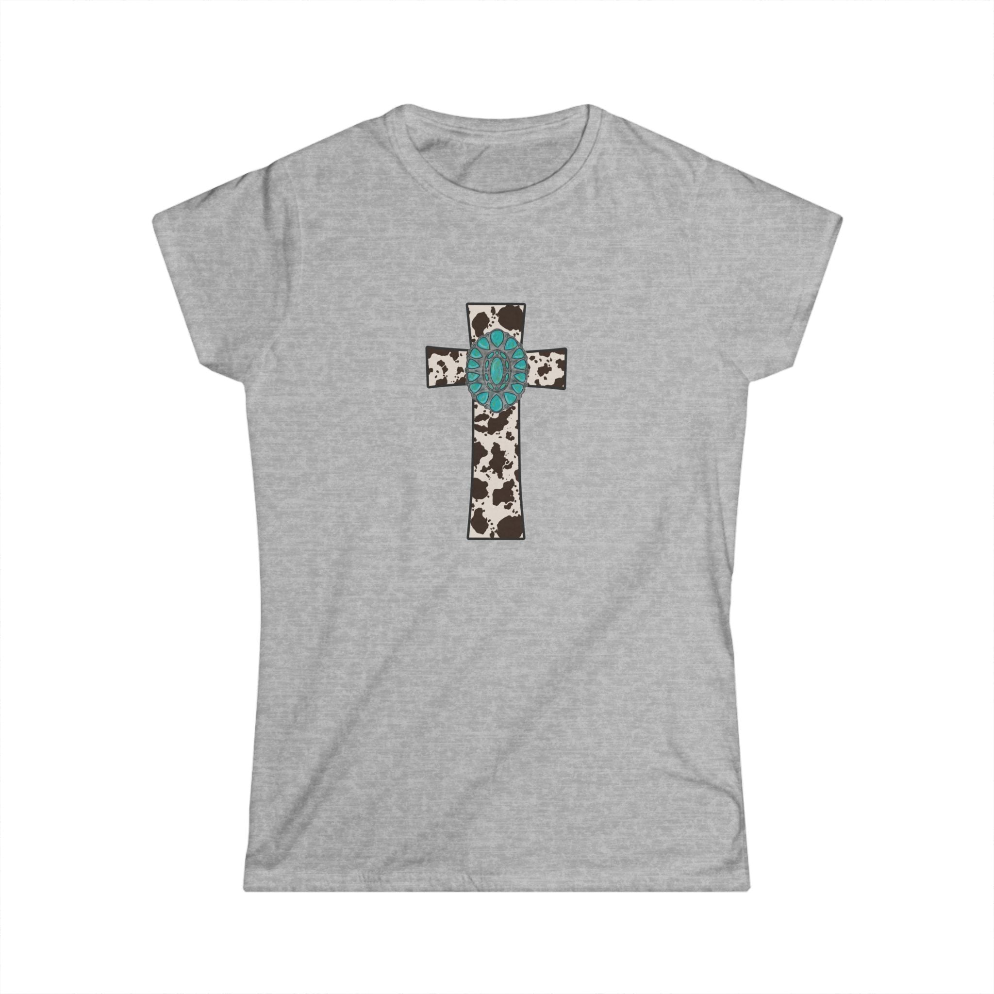 Cowhide Cross Softstyle Tee