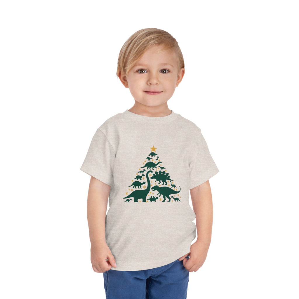 Toddler Dinosaur Christmas Tree Tee