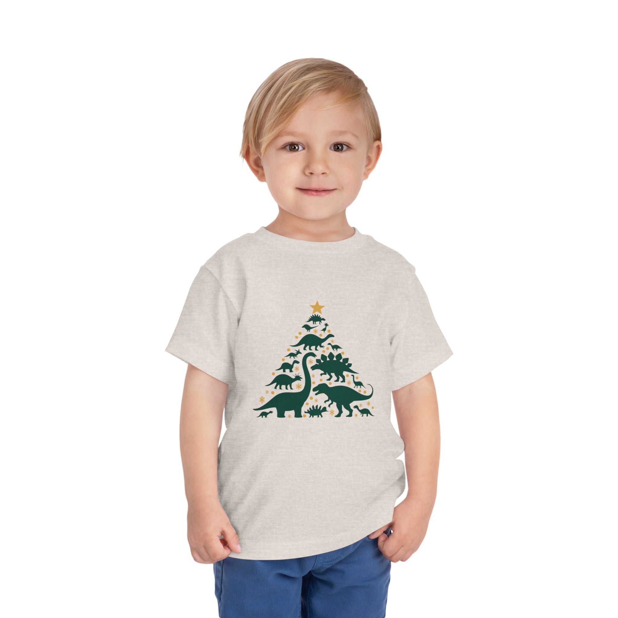 Toddler Dinosaur Christmas Tree Tee