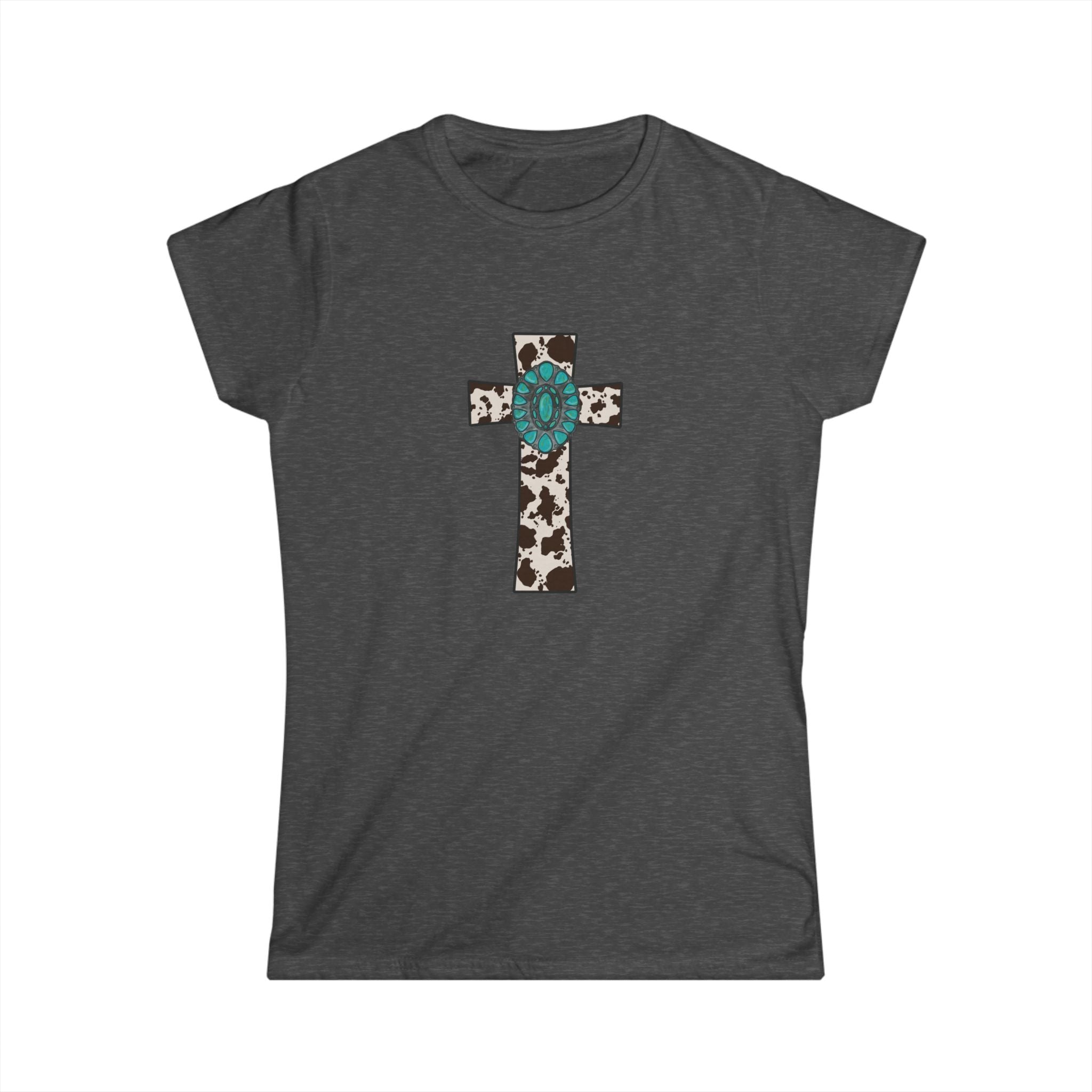 Cowhide Cross Softstyle Tee