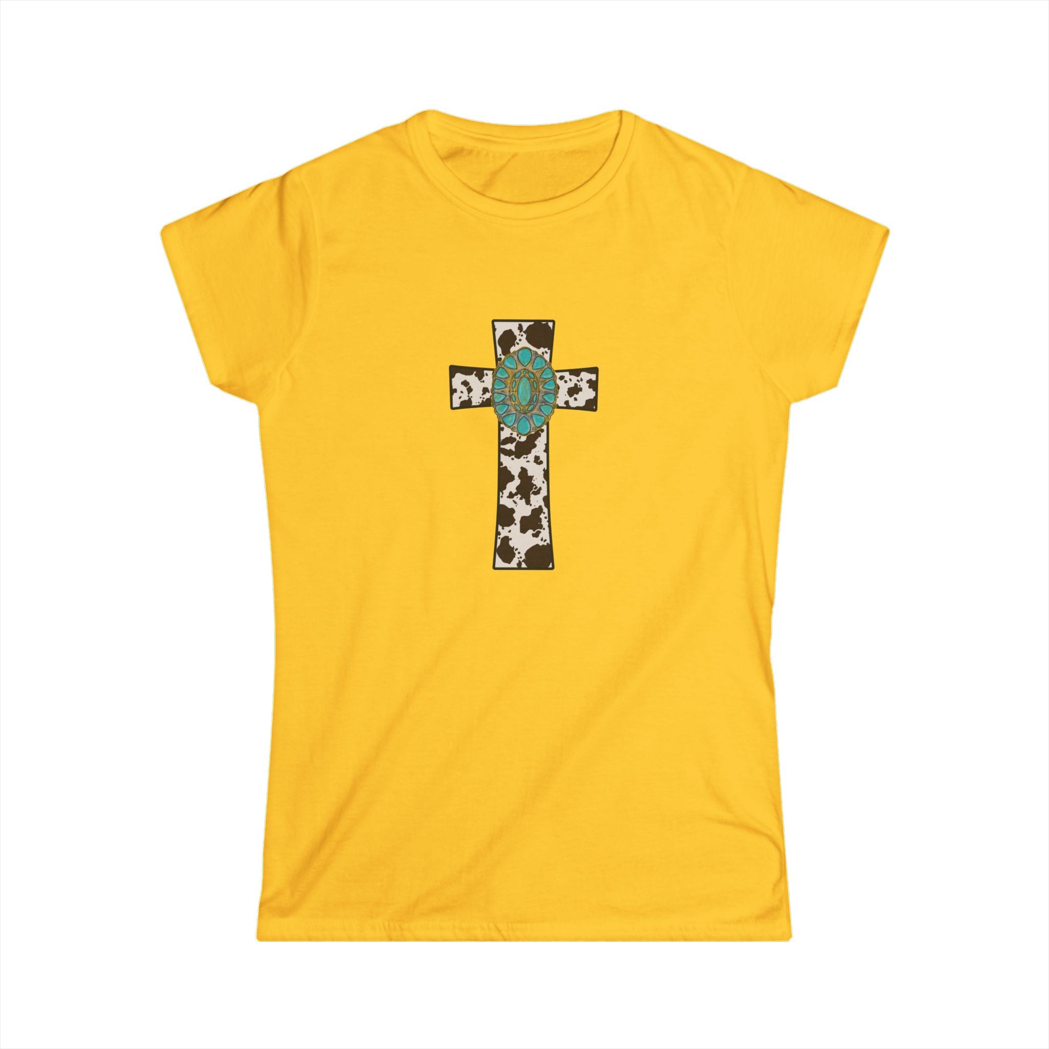 Cowhide Cross Softstyle Tee