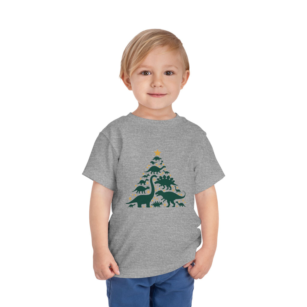 Toddler Dinosaur Christmas Tree Tee
