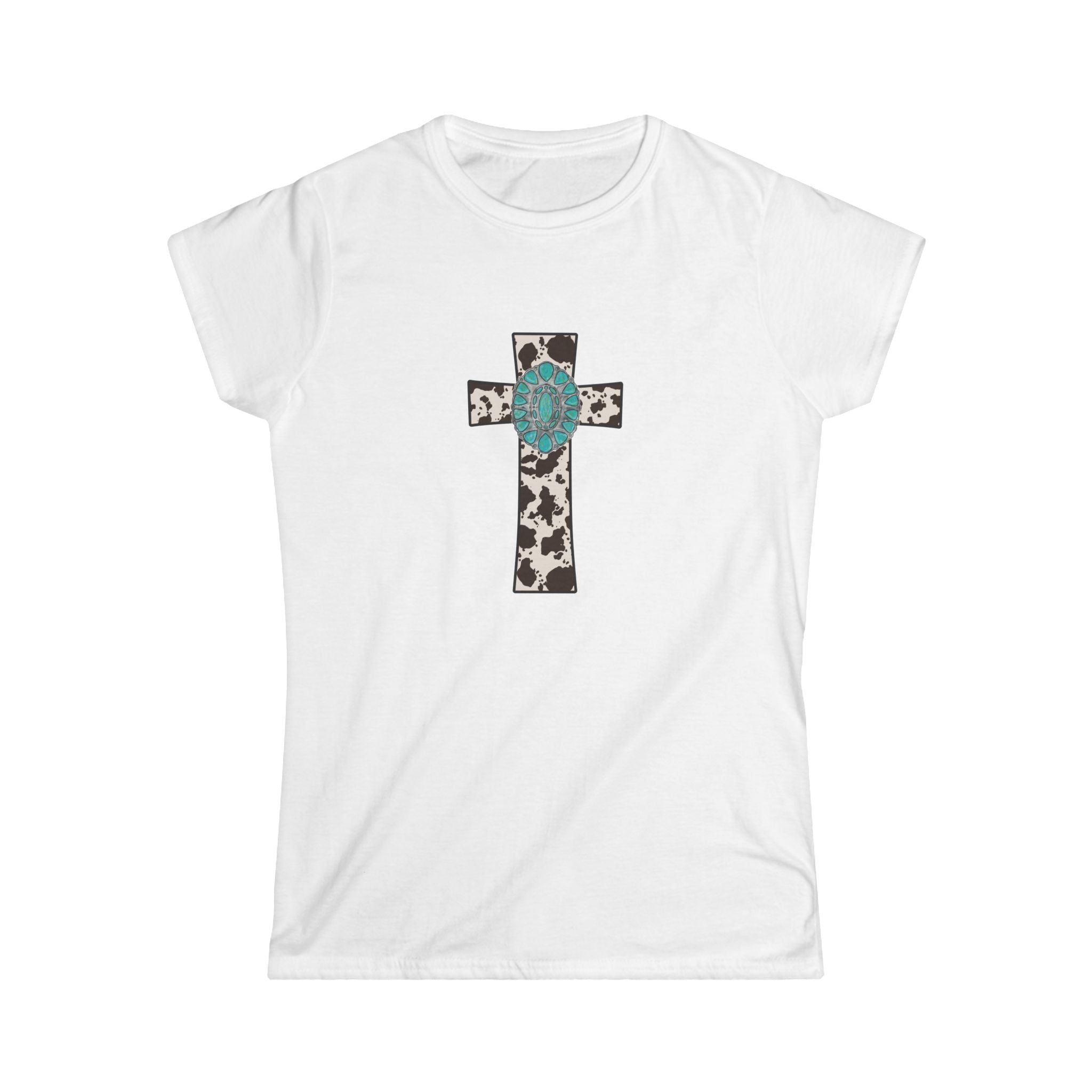 Cowhide Cross Softstyle Tee