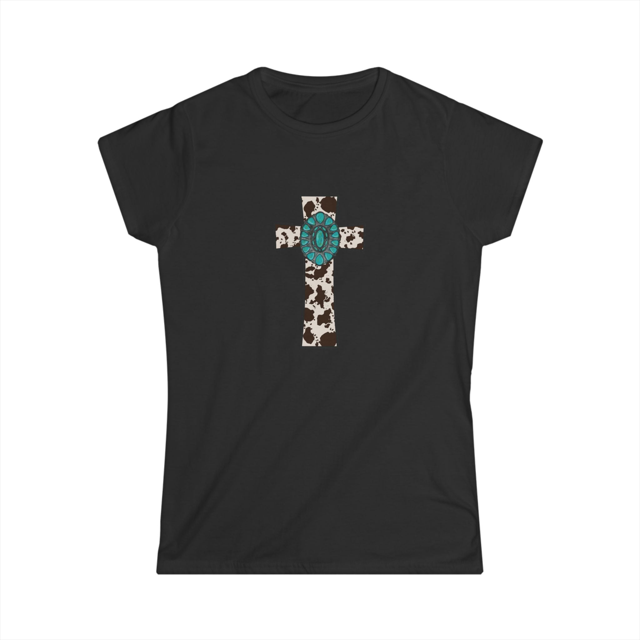 Cowhide Cross Softstyle Tee