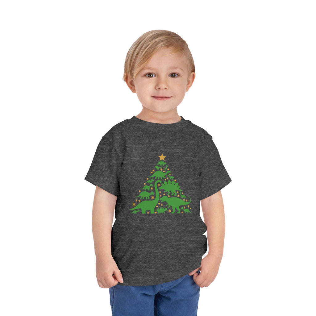 Toddler Dinosaur Christmas Tree Tee