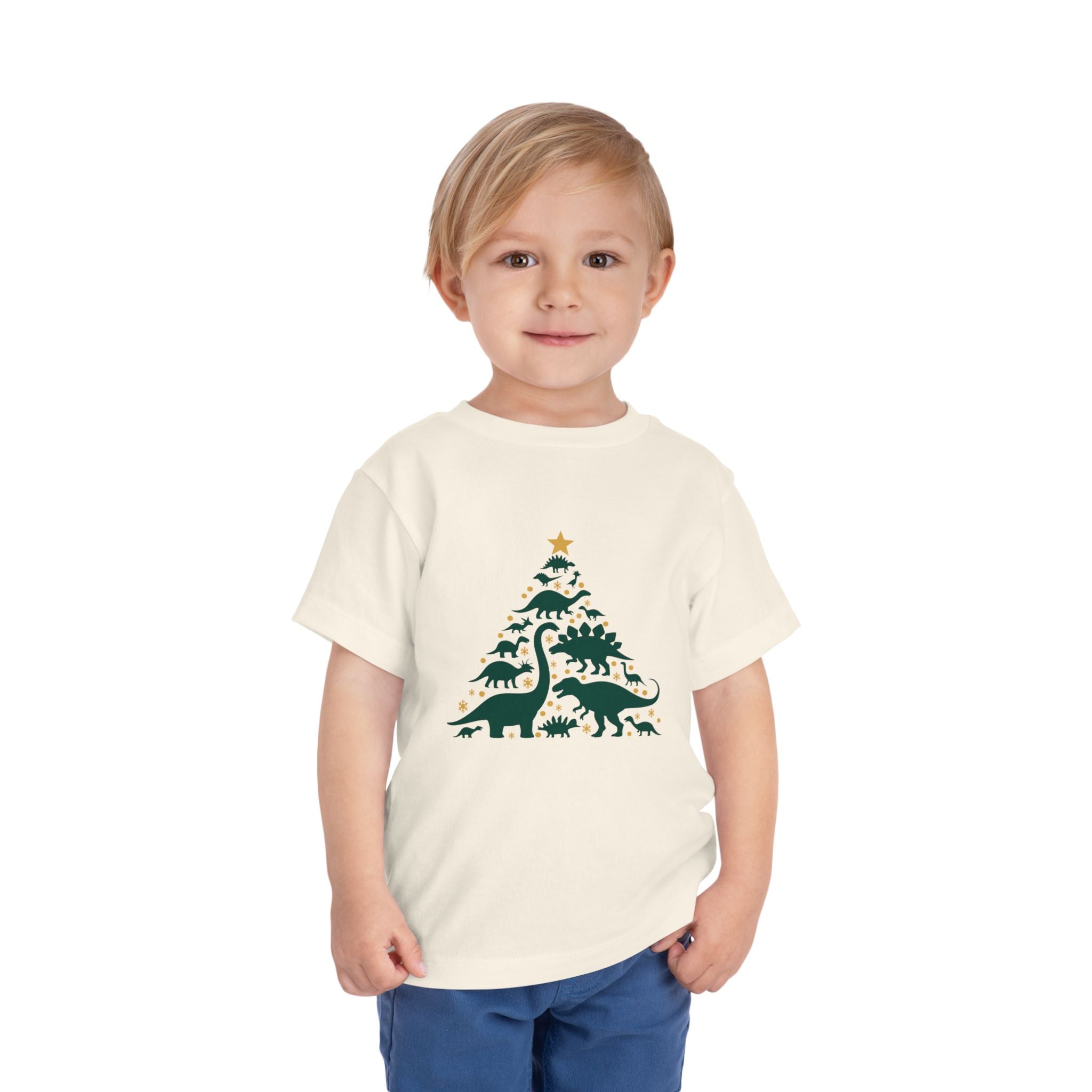 Toddler Dinosaur Christmas Tree Tee