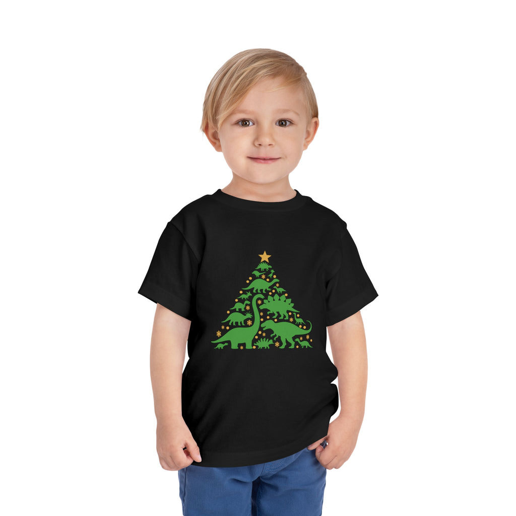 Toddler Dinosaur Christmas Tree Tee