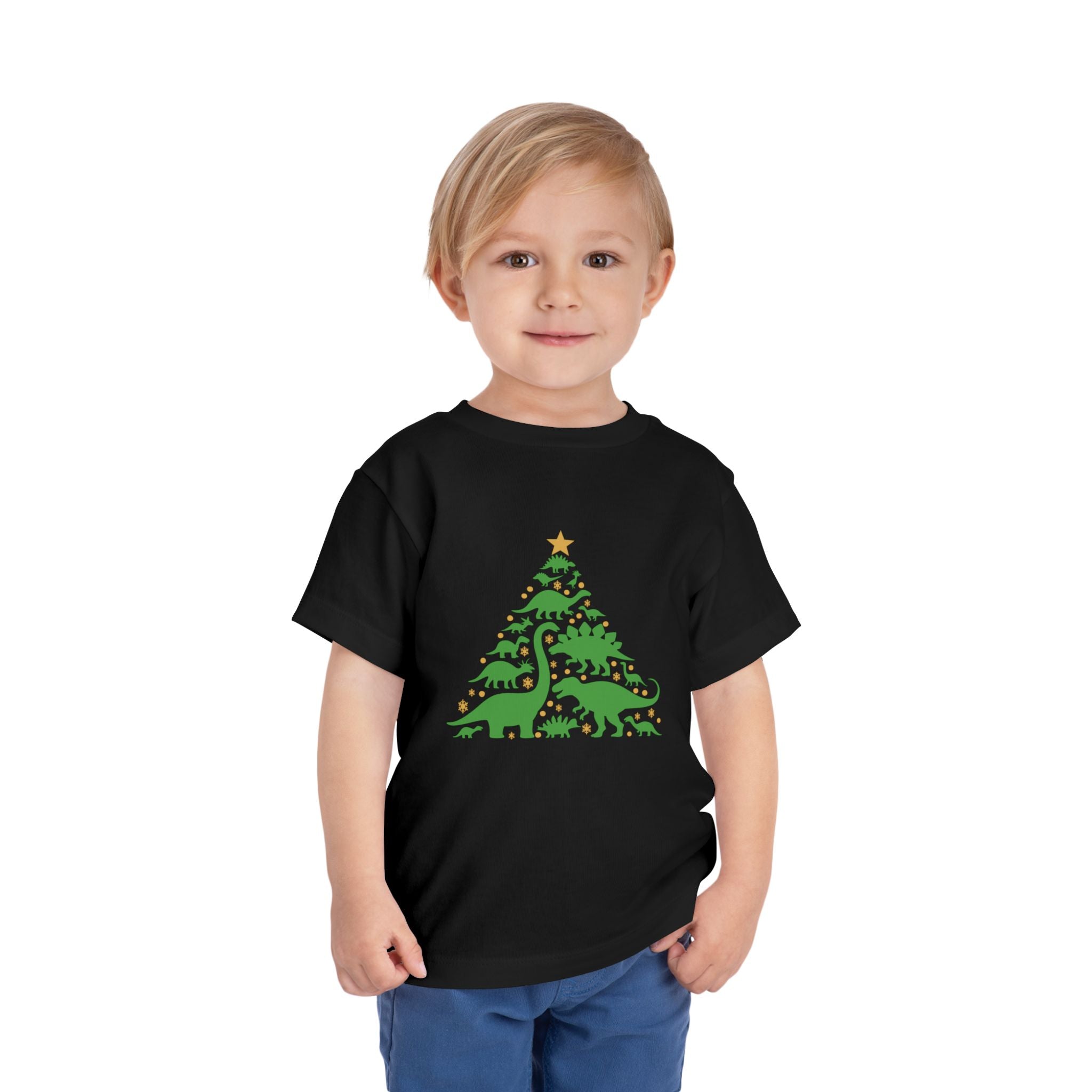 Toddler Dinosaur Christmas Tree Tee